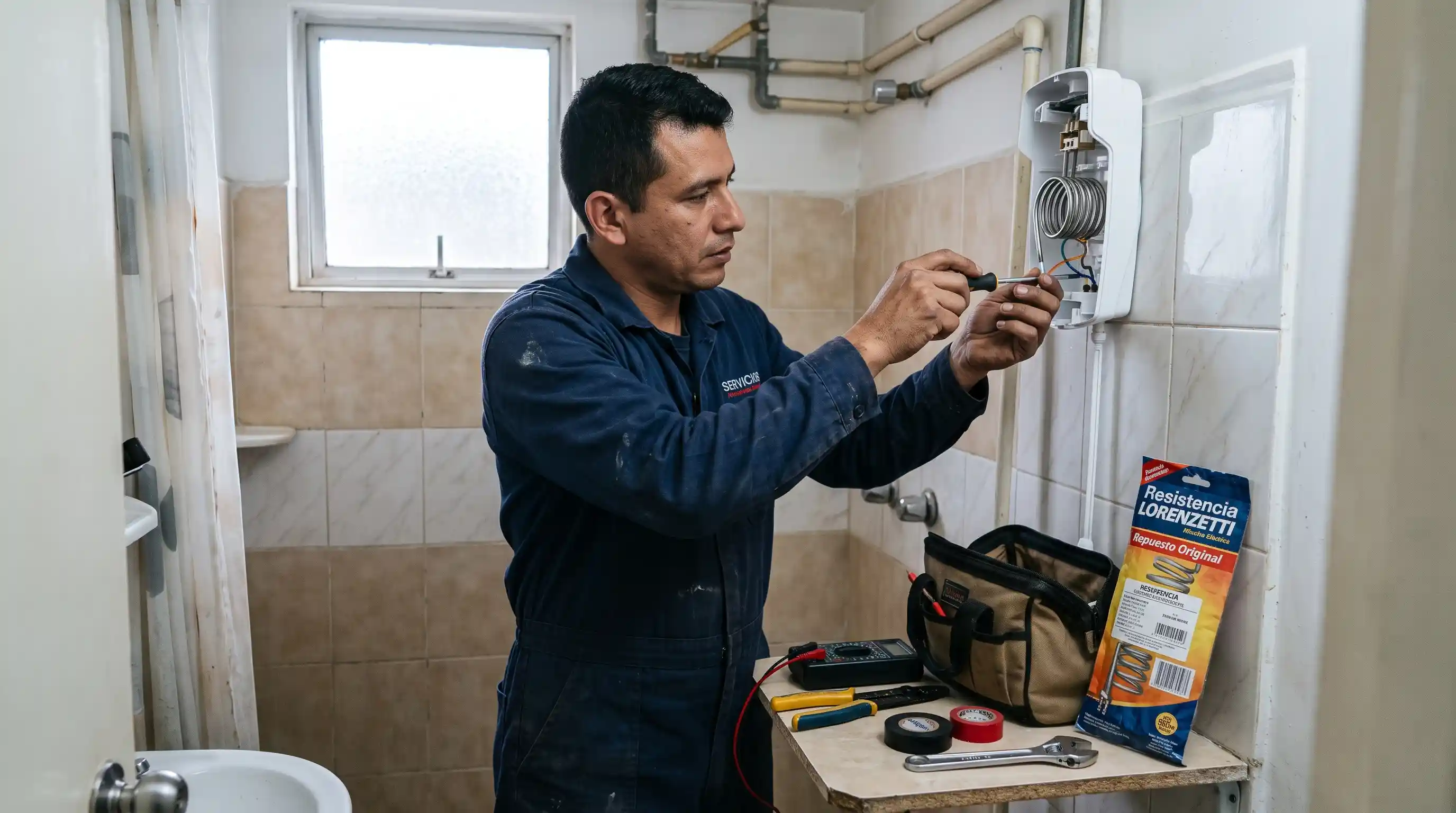 Repuestos originales multimarca instalados por técnicos certificados Instalación de repuestos originales para ducha eléctrica Boccherini y Lorenzetti en Bogotá